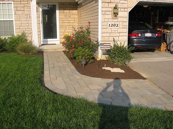 Front walk/Garage/Front Door my shadow...
