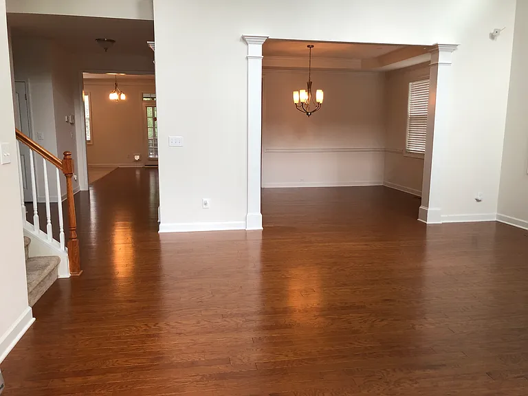 front doors opens to living room