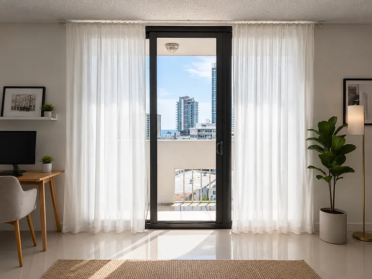 Living room balcony exit