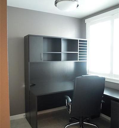 Located jst off the kitchen great for home office or breakfast area
