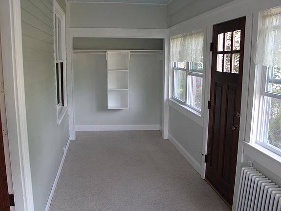 Heated Front Porch with Coat Closet
