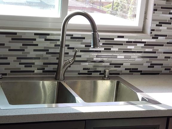 Kitchen Sink with Backsplash