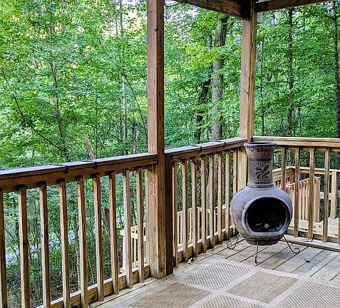 Another view of the covered porch.