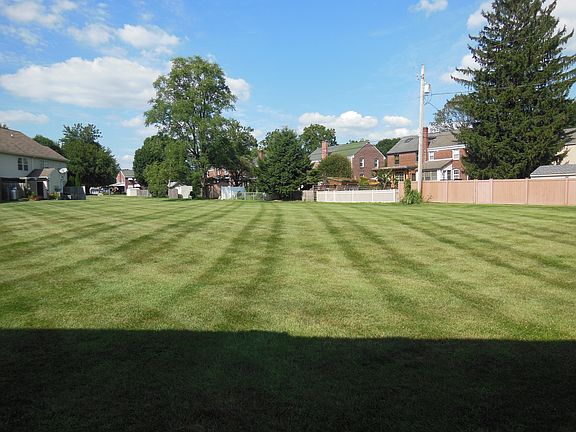 view out to the row's backyard