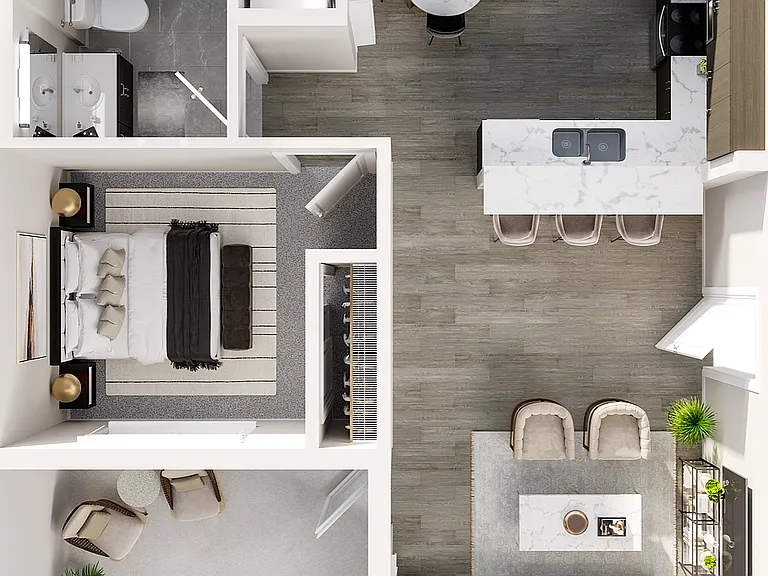 1 Bedroom 1 Bathroom Floor Plan 1 Bedroom 1 Bathroom Floor Plan