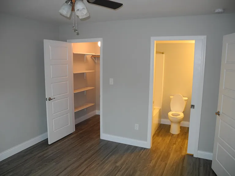 Walk-in closet and private full bath