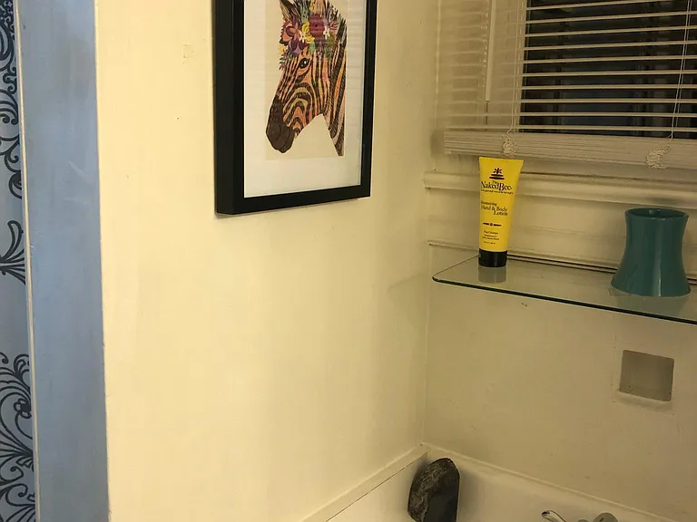 Sink area in bathroom.