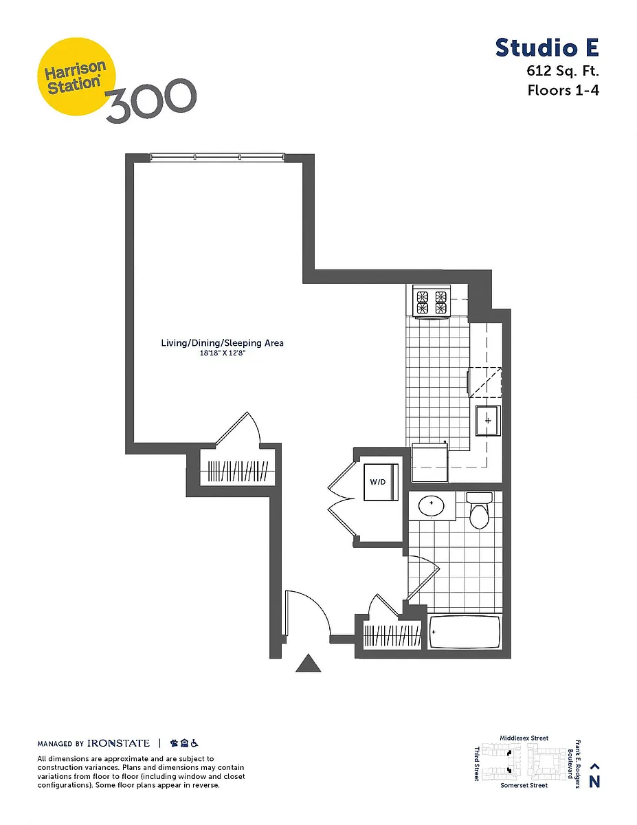 Floor plan Studio E
