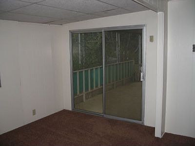 Sliding door to porch from living room
