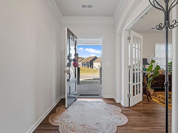 Entrance with office on right