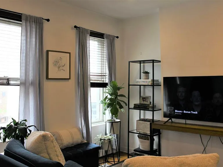 Living room facing street
