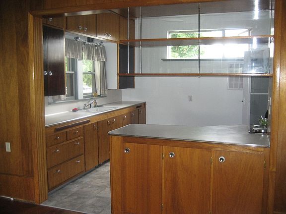 Large, clean kitchen with good functional space.