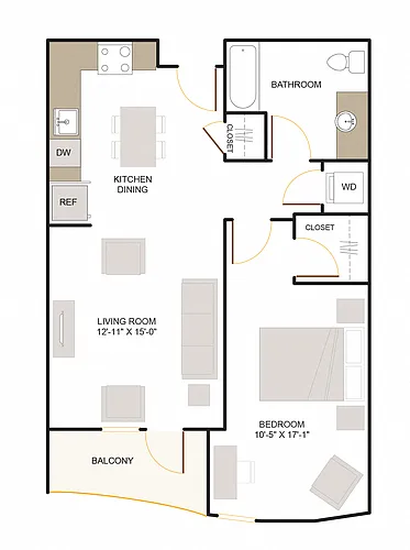 Floor plan B23 1X1