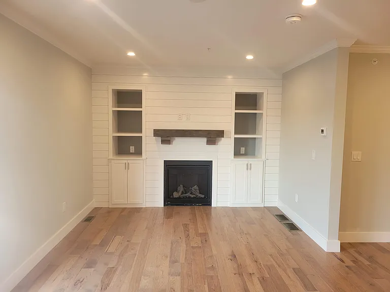 Living Room with gas fireplace.