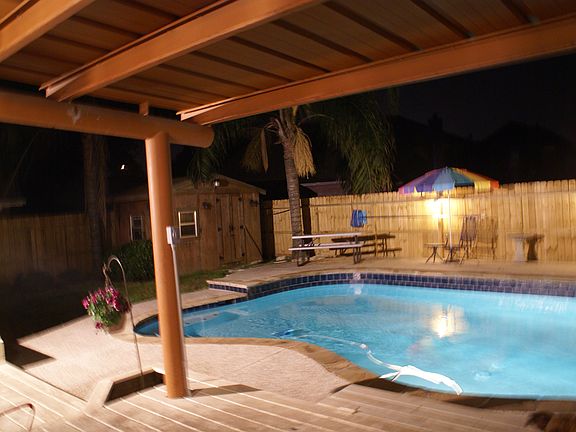 Night view of pool