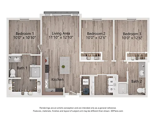 Floor plan 3 Bedroom