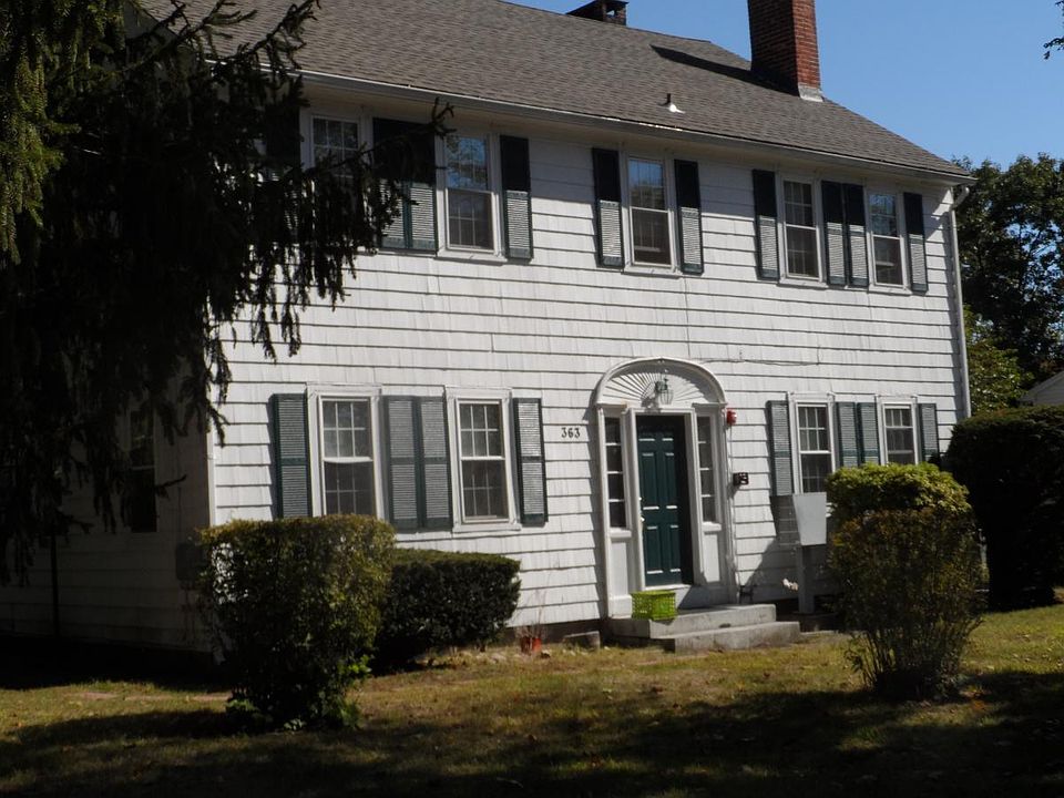 Front door of house