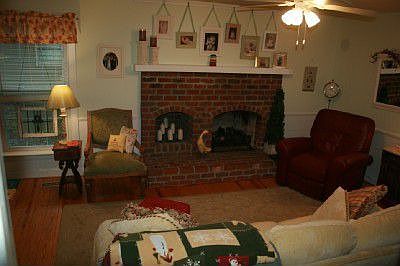 Family Room with Fireplace and Gas Logs