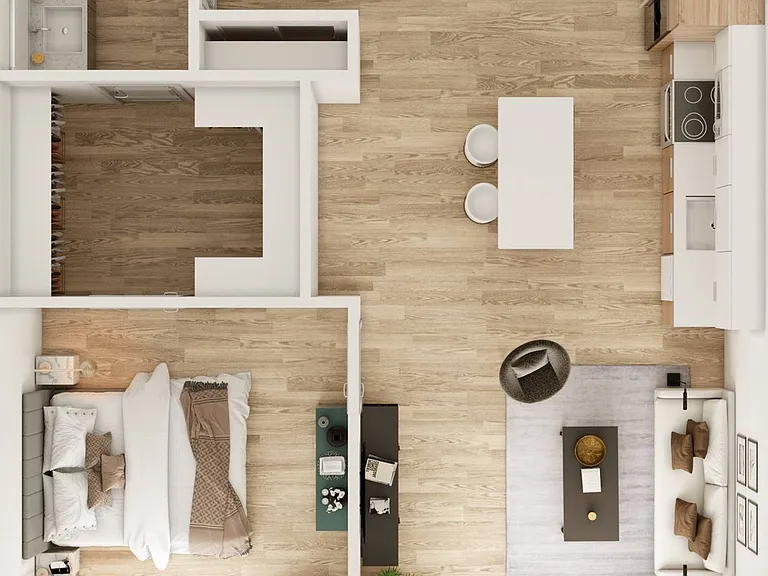 1 BR 1 Bath 1 BR 1 Bath