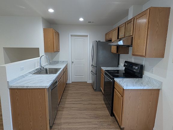 Kitchen with access to garage