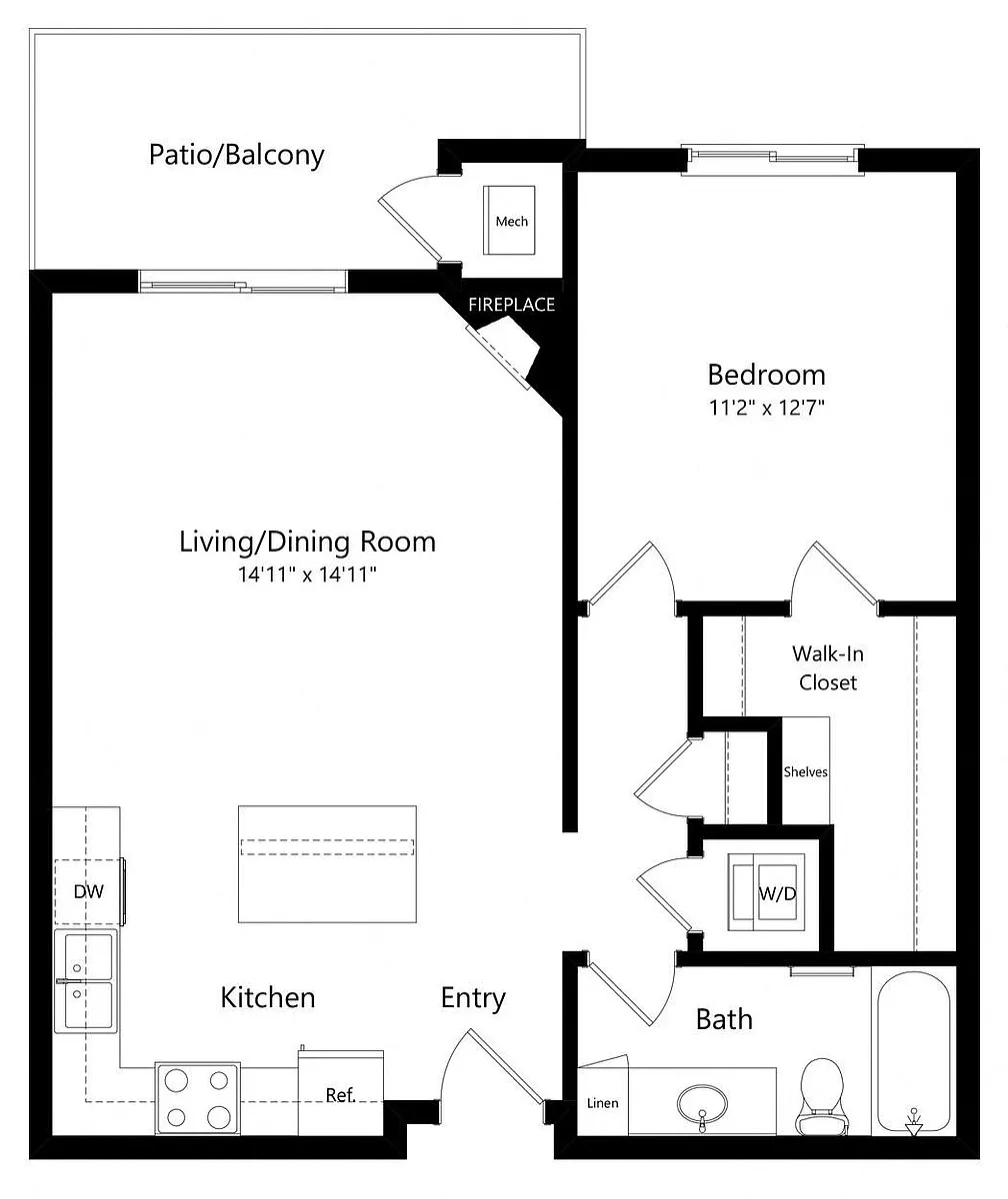 Floor plan Bethany (Flat)