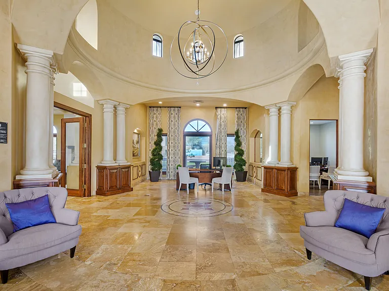 A view of the lobby at Trevi.