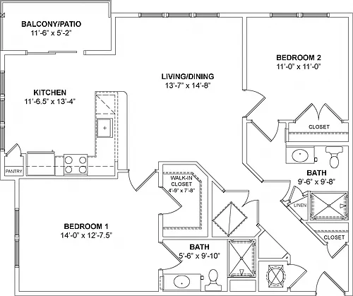 Floor plan The Parker