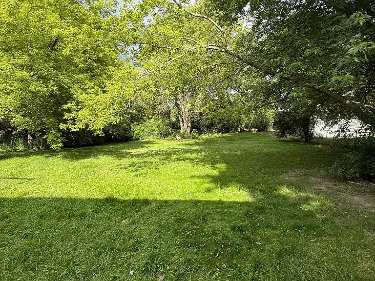Fenced in back yard