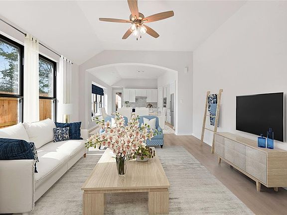 Open concept, vaulted ceilings, eight foot doors.