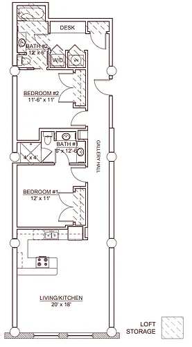 Floor plan Lindell I