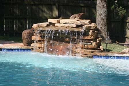 New Pool Waterfall