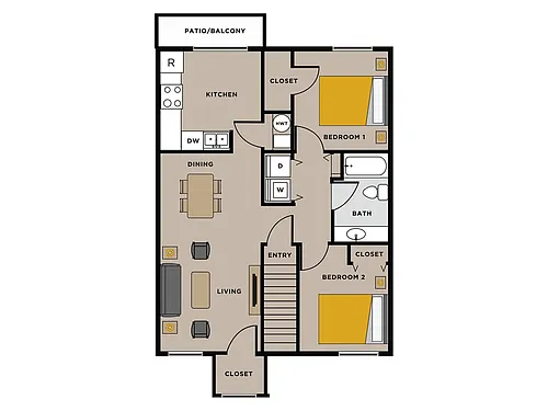 Floor plan 2 bedroom