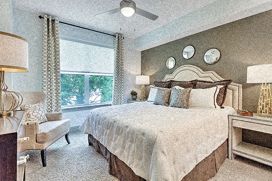 Great floor plans with large windows for natural light