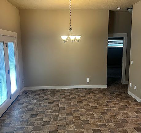 Dining room and back door