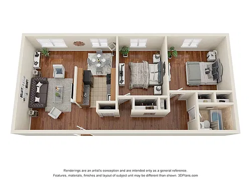 Floor plan BRUNSWICK 2 BEDROOM