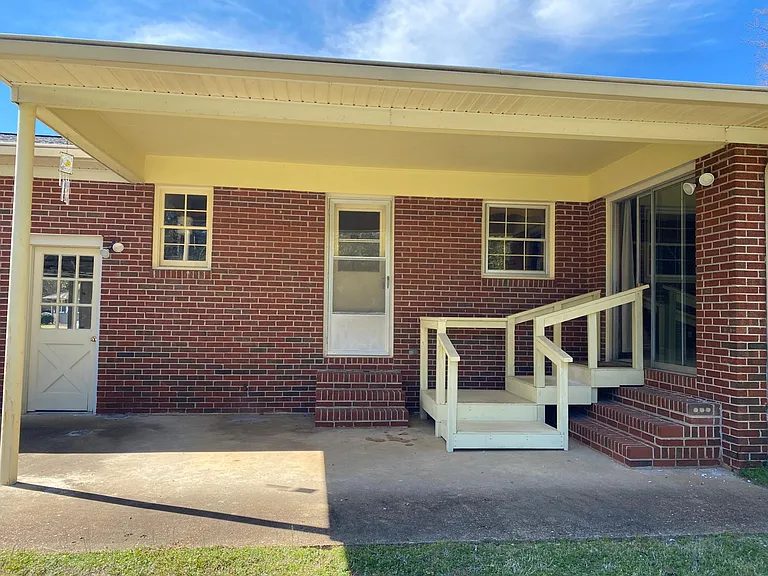 Covered porch.