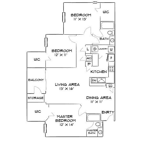 Floor plan Design 3A Premier