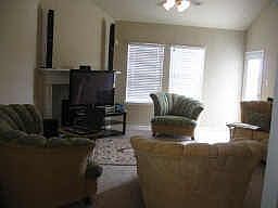 View of Living Space. Tall Ceilings &amp; Bright Space.