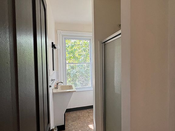 Bathroom shower stall no tub