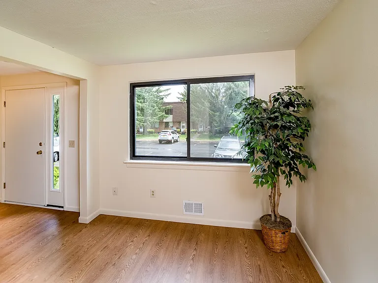 Townhome entry and dining area