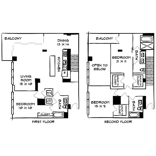 Floor plan City Lofts 3G