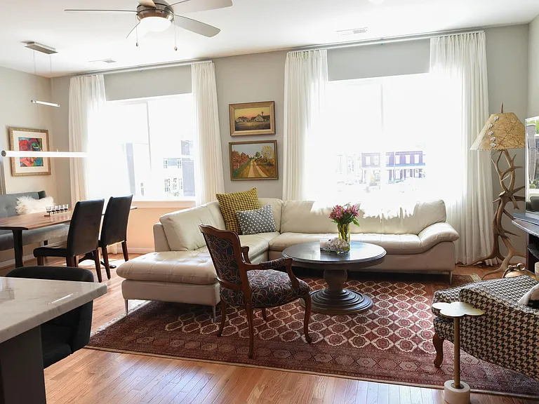 Large Living Area with plenty of natural light.