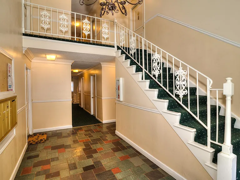 Apartment building lobby