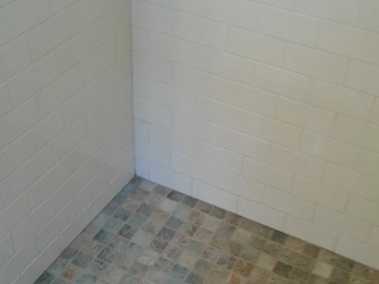 tile shower, floor