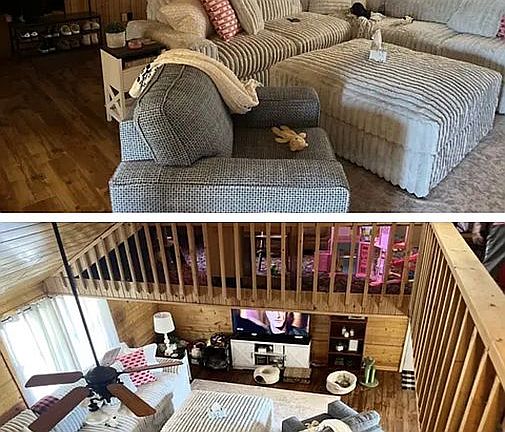 Living room on main floor. 