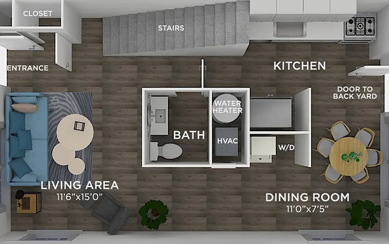 3BR/1.5BA 3BR/1.5BA