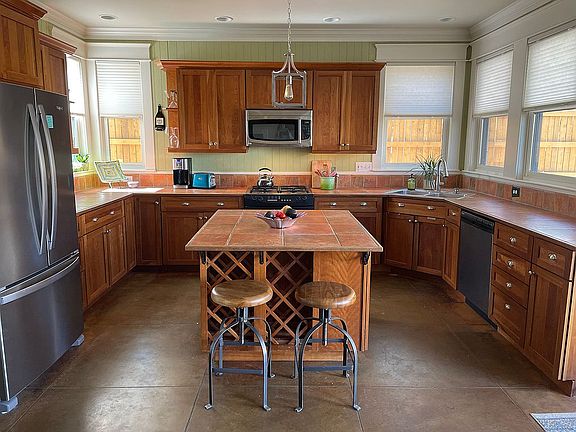 Kitchen with walk in pantry