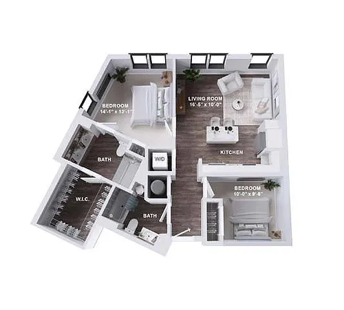 Floor plan B1B