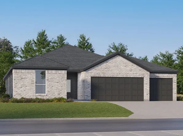 Hendrix Plan, Flint Ridge : Classic 3-Car & Woodbridge Collections