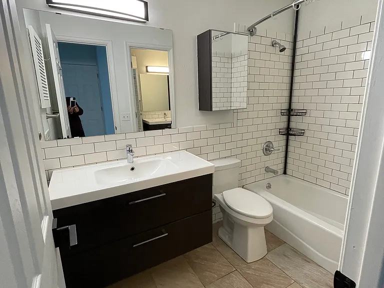 Upstairs remodeled bathroom